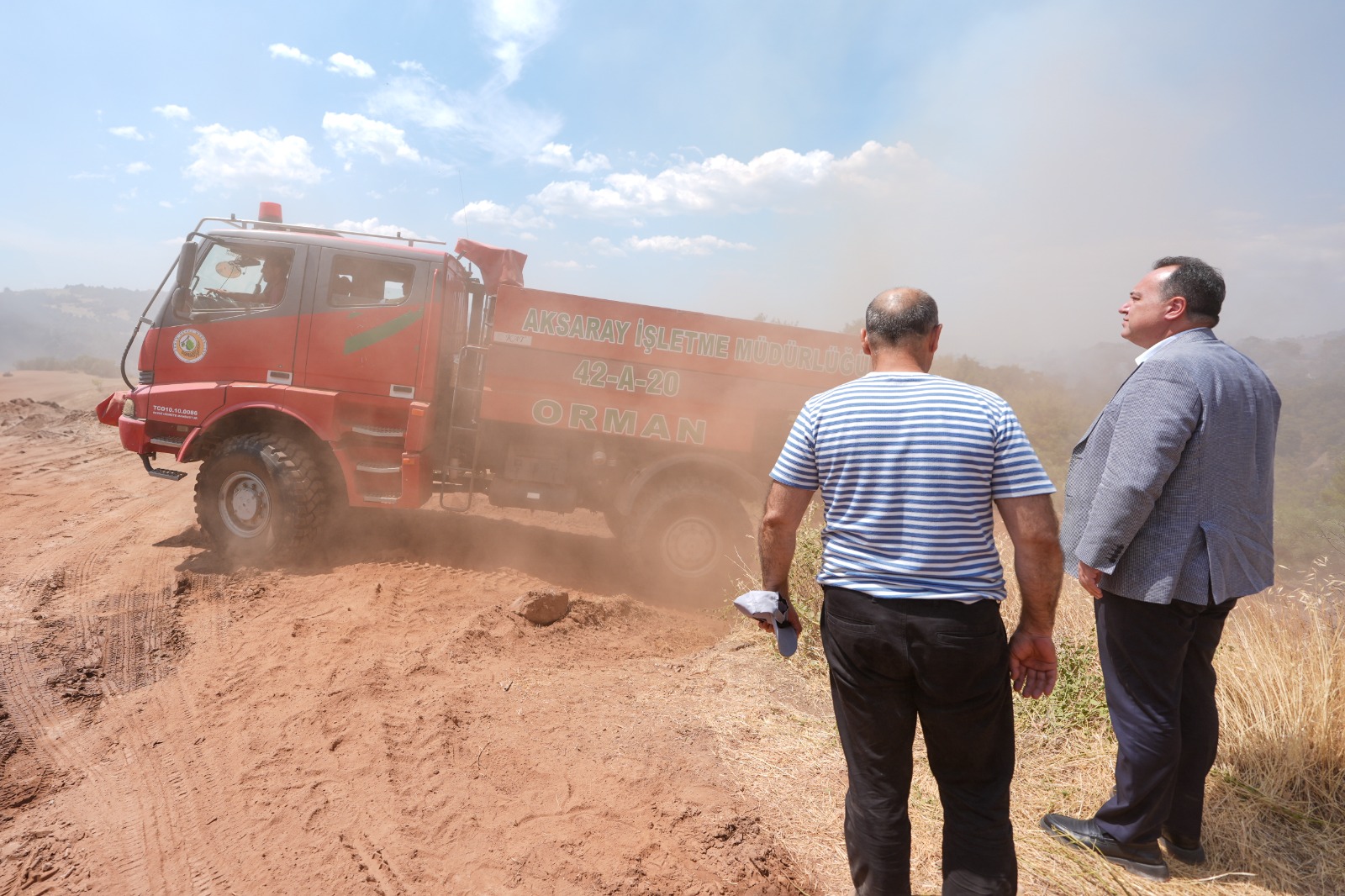 Başkan Dutlulu Yangın Bölgelerinde İncelemelerde Bulundu (2)