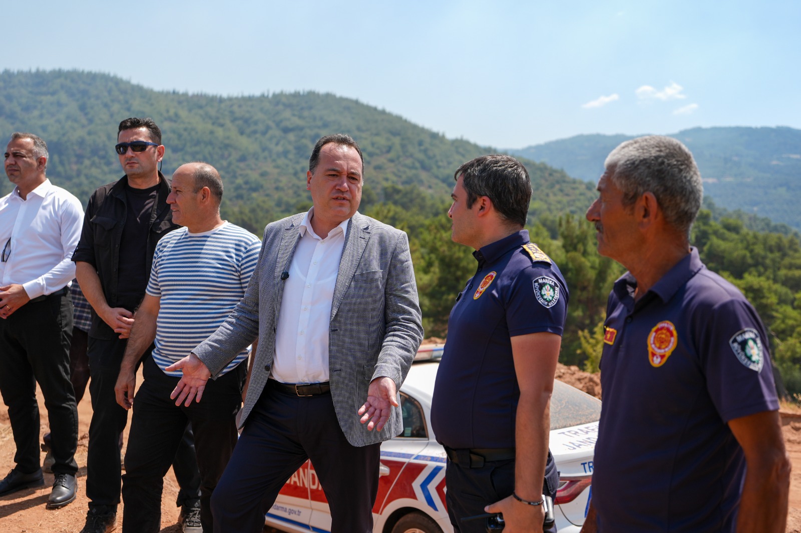 Başkan Dutlulu Yangın Bölgelerinde İncelemelerde Bulundu (3)