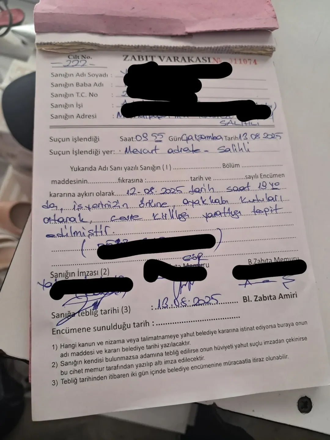 Salihli’de Çevreyi Kirleten Şahsa Para Cezasısalihli Belediyesi Zabıta Müdürlüğü’ne Bağlı Ekipl (1)