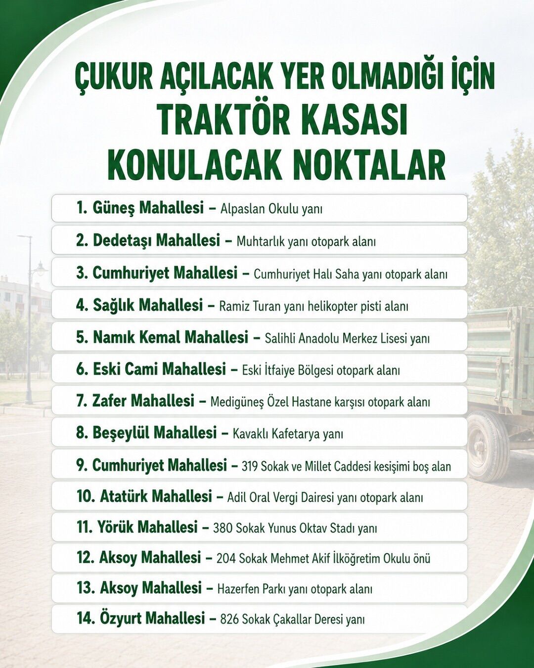Kıymetli Hemşehrilerimiz, Kurban Bayramı Süresince Vatandaşlarımızın Daha Sağlıklı, Düzenli Ve T (2)