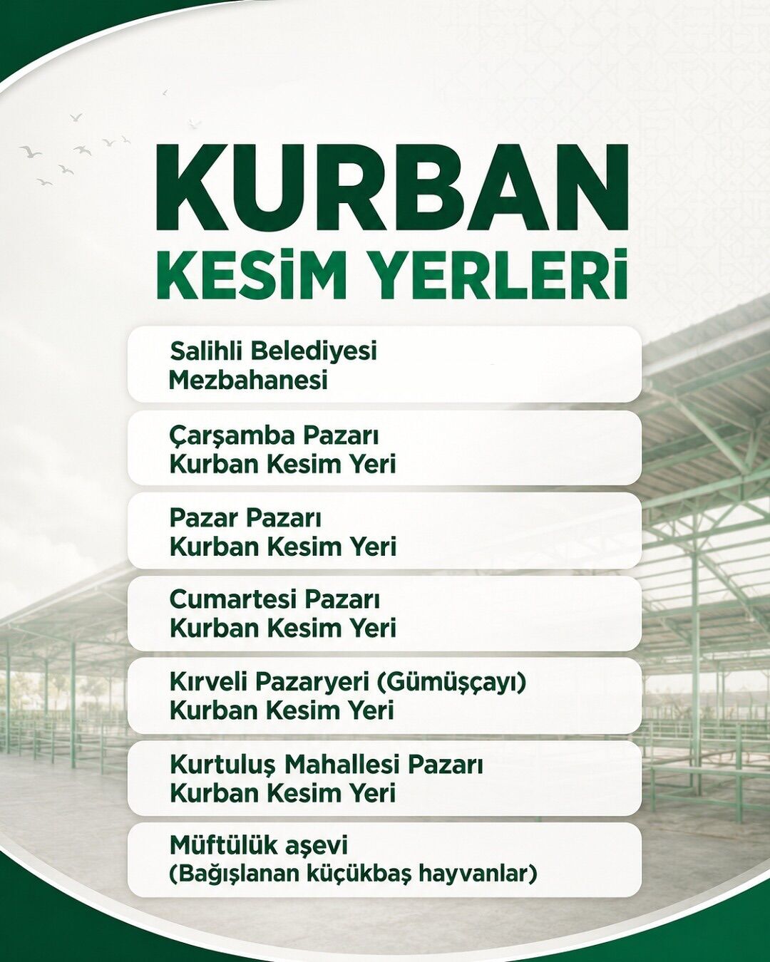 Kıymetli Hemşehrilerimiz, Kurban Bayramı Süresince Vatandaşlarımızın Daha Sağlıklı, Düzenli Ve T