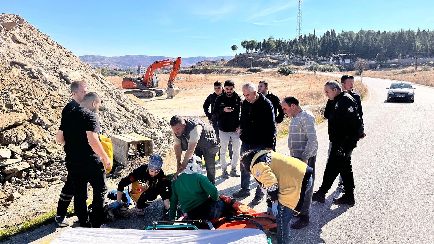 Manisa'da otomobil ile motosiklet çarpıştı: 1 ağır yaralı